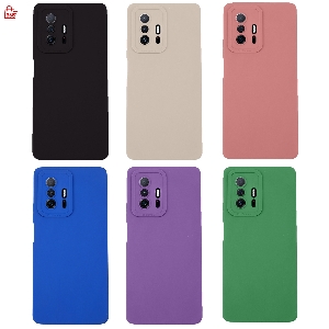 เคส Xiaomi 11T 5G 11T Pro 5G เคสซิลิโคนนิ่ม กันกล้อง TPU สีพื้น