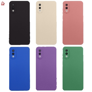 เคส Samsung Galaxy A02 M02 เคสซิลิโคนนิ่ม กันกล้อง TPU สีพื้น